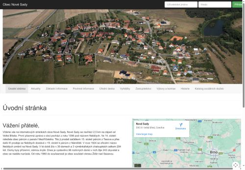 Zobrazit webové stránky Obecní úřad Nové Sady
