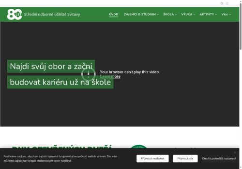 Webové stránky Střední odborné učiliště Svitavy, Svitavy