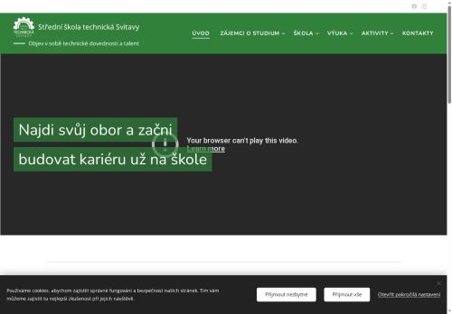 Webové stránky Střední škola technická Svitavy, Svitavy