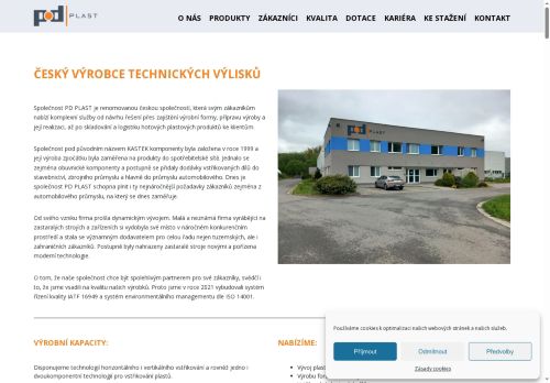 PD PLAST, spol. s r.o. nabízí práci na pozici referent/ka technické kontroly v obci Uherský Brod