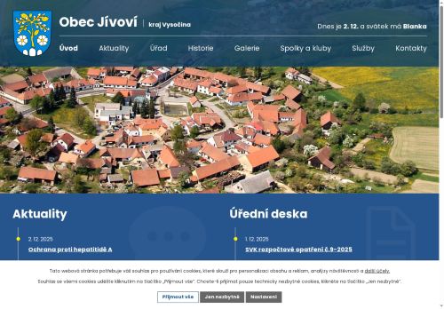 Zobrazit webové stránky Obecní úřad Jívoví