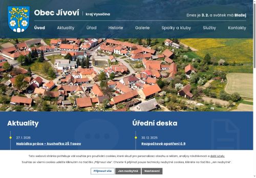 Zobrazit webové stránky Obecní úřad Jívoví