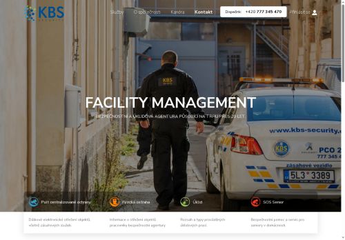Webové stránky KBS Security s.r.o., Zápy