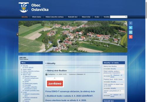 Zobrazit webové stránky Obecní úřad Oslavička