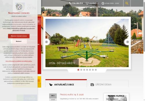 Zobrazit webové stránky Obecní úřad Otín