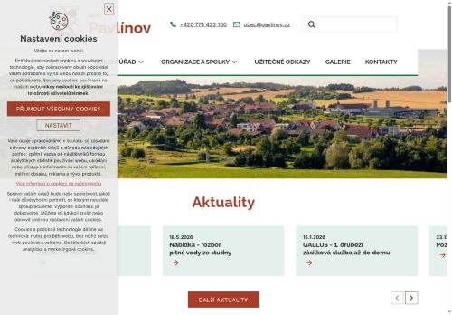 Zobrazit webové stránky Obecní úřad Pavlínov