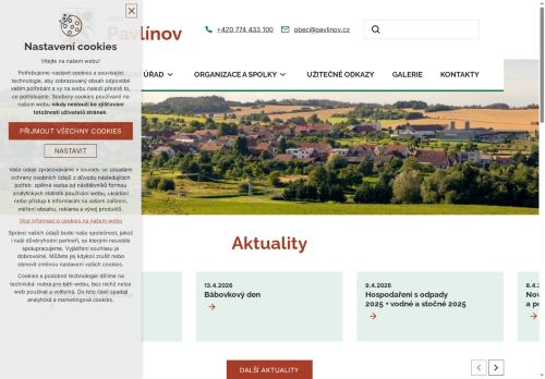 Zobrazit webové stránky Obecní úřad Pavlínov