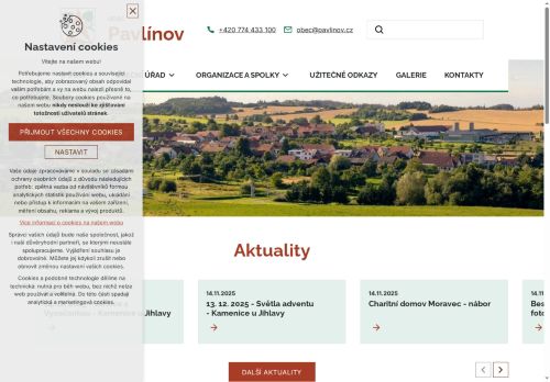 Zobrazit webové stránky Obecní úřad Pavlínov