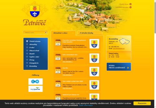 Zobrazit webové stránky Obecní úřad Petráveč
