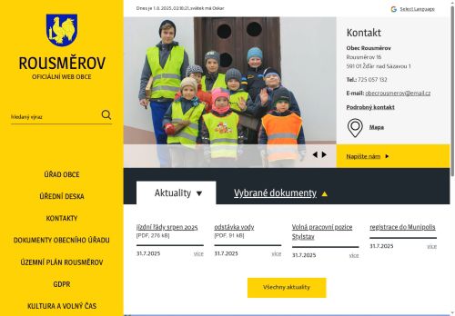 Zobrazit webové stránky Obecní úřad Rousměrov