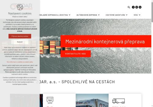 Webové stránky ZDAR, a.s., Bystřice nad Pernštejnem