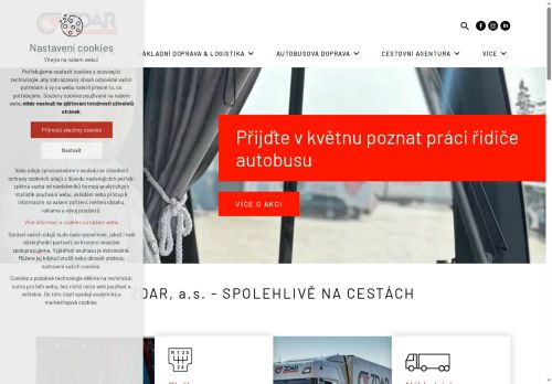 ZDAR, a.s. nabízí práci na pozici Řidiči tahačů (m/ž) v obci Žďár nad Sázavou
