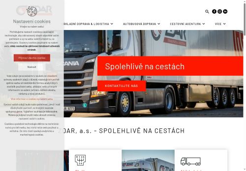 Webové stránky ZDAR, a.s., Žďár nad Sázavou