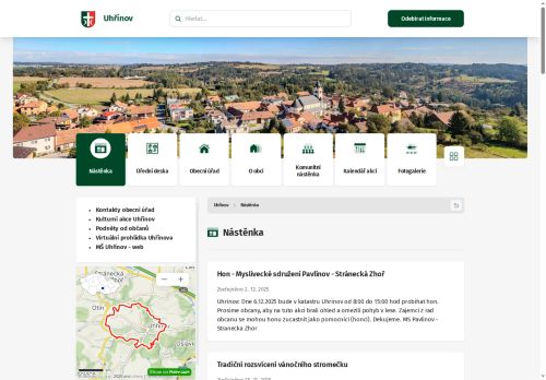 Zobrazit webové stránky Obecní úřad Uhřínov