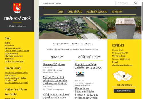 Zobrazit webové stránky Obecní úřad Stránecká Zhoř
