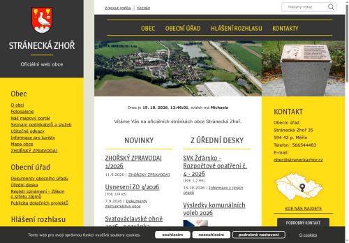 Zobrazit webové stránky Obecní úřad Stránecká Zhoř