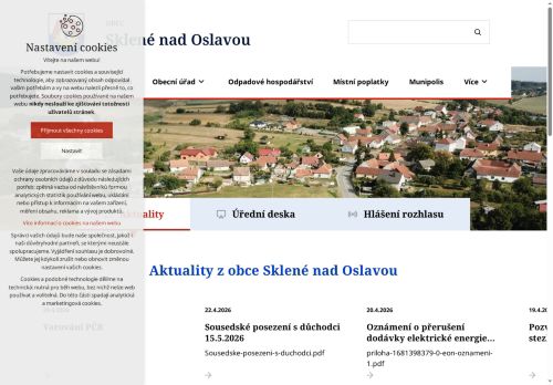 Zobrazit webové stránky Obecní úřad Sklené nad Oslavou