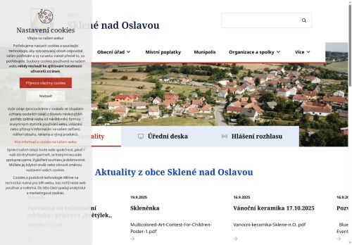 Zobrazit webové stránky Obecní úřad Sklené nad Oslavou
