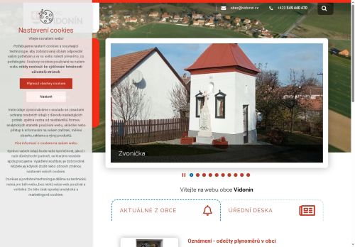Zobrazit webové stránky Obecní úřad Vidonín