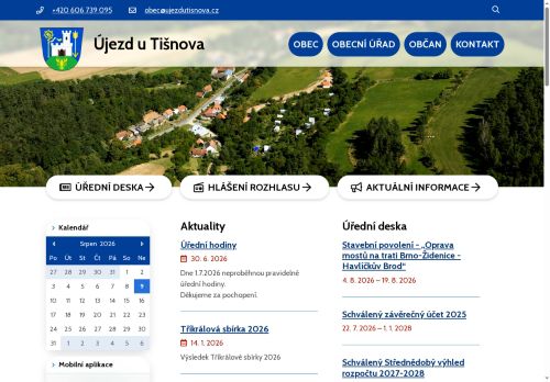Zobrazit webové stránky Obecní úřad Újezd u Tišnova