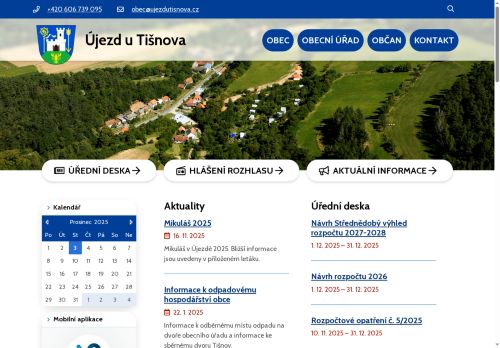 Zobrazit webové stránky Obecní úřad Újezd u Tišnova