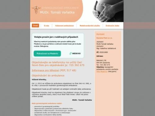 Gynekologická ambulance - MUDr. Tomáš Vaňatka