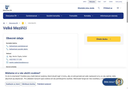 Zobrazit webové stránky Úřad práce Velká Bíteš