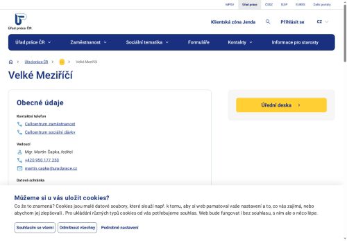 Zobrazit webové stránky Úřad práce Velká Bíteš