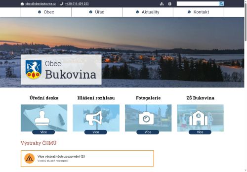 Zobrazit webové stránky Obecní úřad Bukovina