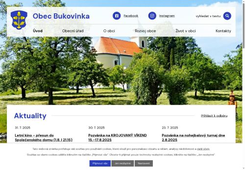 Zobrazit webové stránky Obecní úřad Bukovinka