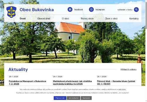 Zobrazit webové stránky Obecní úřad Bukovinka