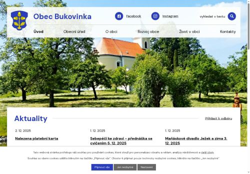 Zobrazit webové stránky Obecní úřad Bukovinka