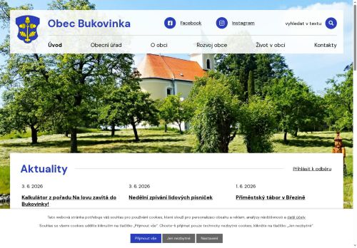 Zobrazit webové stránky Obecní úřad Bukovinka