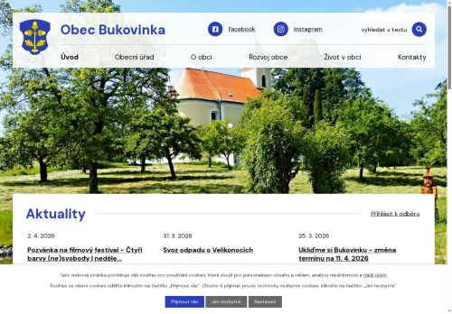 Zobrazit webové stránky Obecní úřad Bukovinka