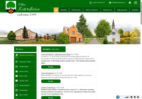 Zobrazit webové stránky Obecní úřad Kotvrdovice