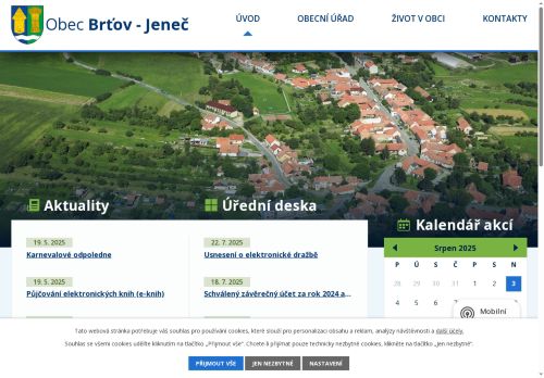 Zobrazit webové stránky Obecní úřad Brťov-Jeneč