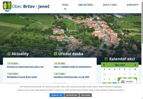 Zobrazit webové stránky Obecní úřad Brťov-Jeneč