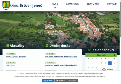 Zobrazit webové stránky Obecní úřad Brťov-Jeneč
