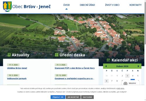 Zobrazit webové stránky Obecní úřad Brťov-Jeneč