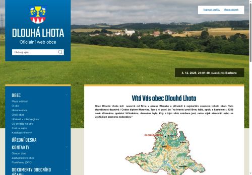 Zobrazit webové stránky Obecní úřad Dlouhá Lhota