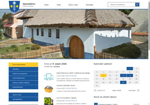 Zobrazit webové stránky Obecní úřad Senetářov