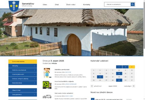 Zobrazit webové stránky Obecní úřad Senetářov