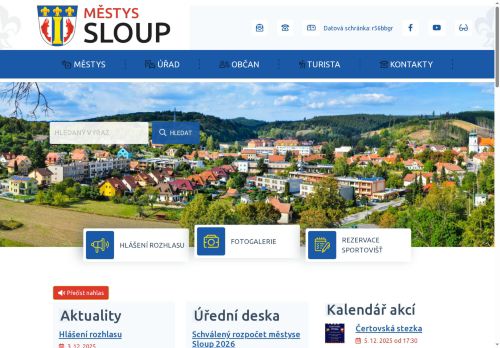 Zobrazit webové stránky Úřad městyse Sloup
