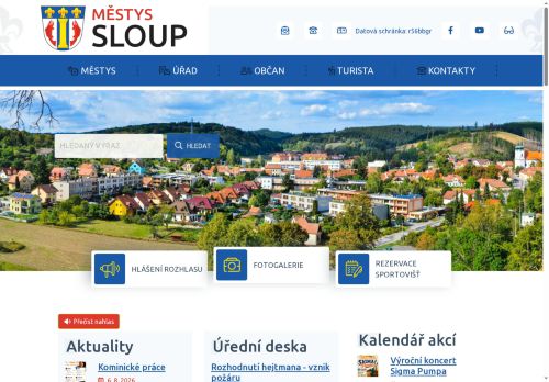 Zobrazit webové stránky Úřad městyse Sloup
