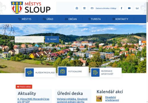 Zobrazit webové stránky Úřad městyse Sloup