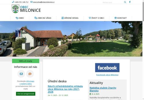 Zobrazit webové stránky Obecní úřad Milonice