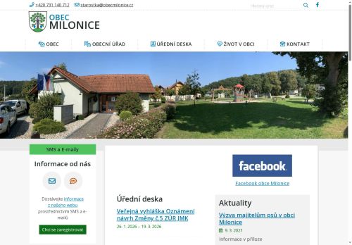 Zobrazit webové stránky Obecní úřad Milonice
