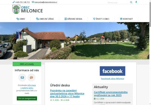 Zobrazit webové stránky Obecní úřad Milonice