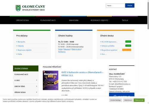 Zobrazit webové stránky Obecní úřad Olomučany