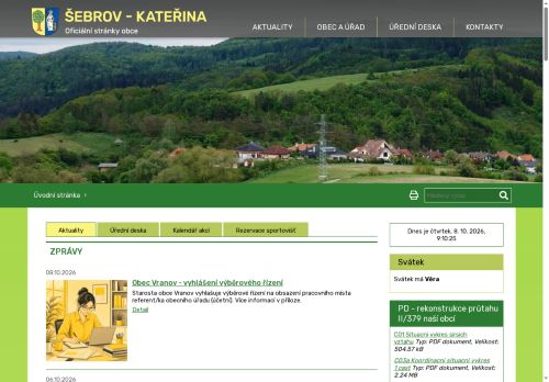 Zobrazit webové stránky Obecní úřad Šebrov-Kateřina